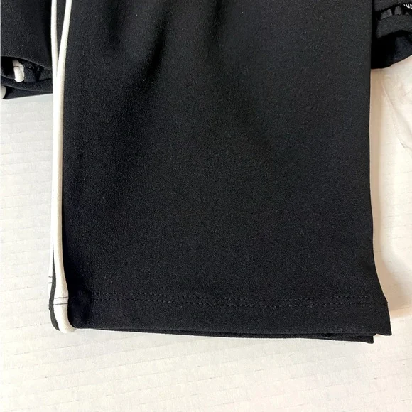 Nina Leonard Tummy Smoothing Pants Black White Pinstripe PETITE Size 3X New! - Picture 3 of 9